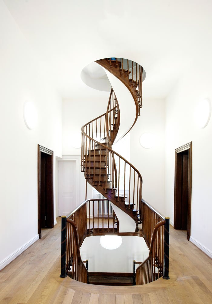 Escalier en spirale restauré